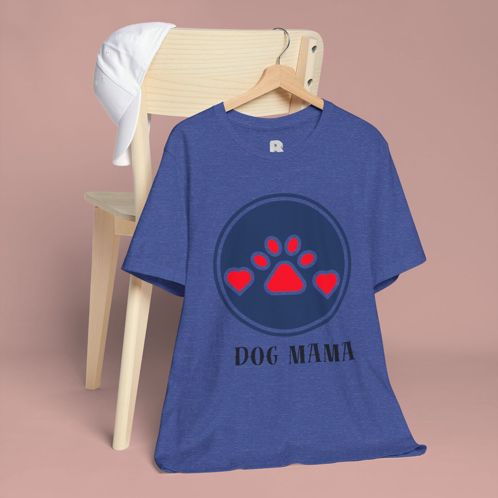 Dog Mama T-Shirt — Cute Paw & Heart Graphic Tee for Dog Lovers