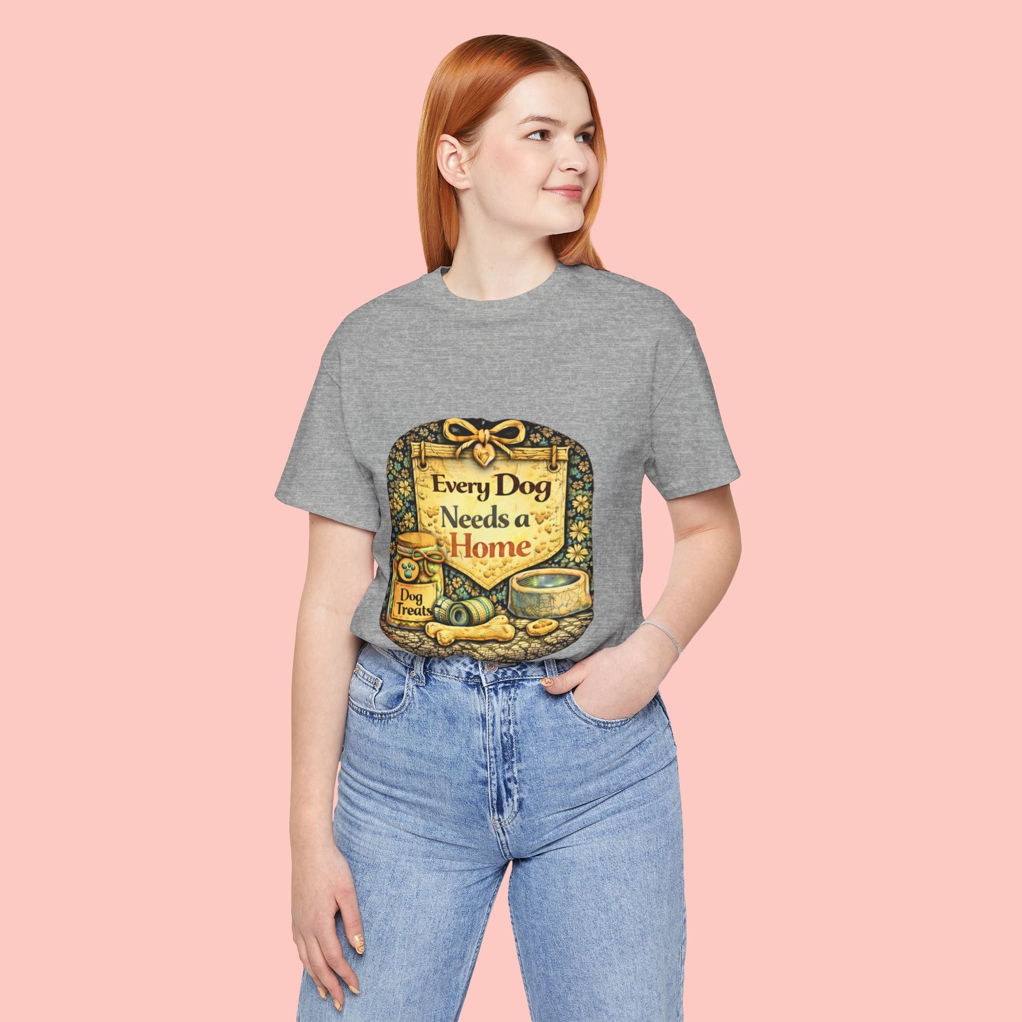 Dog Rescue Tee — "Every Dog Needs a Home" Shelter Support T-Shirt