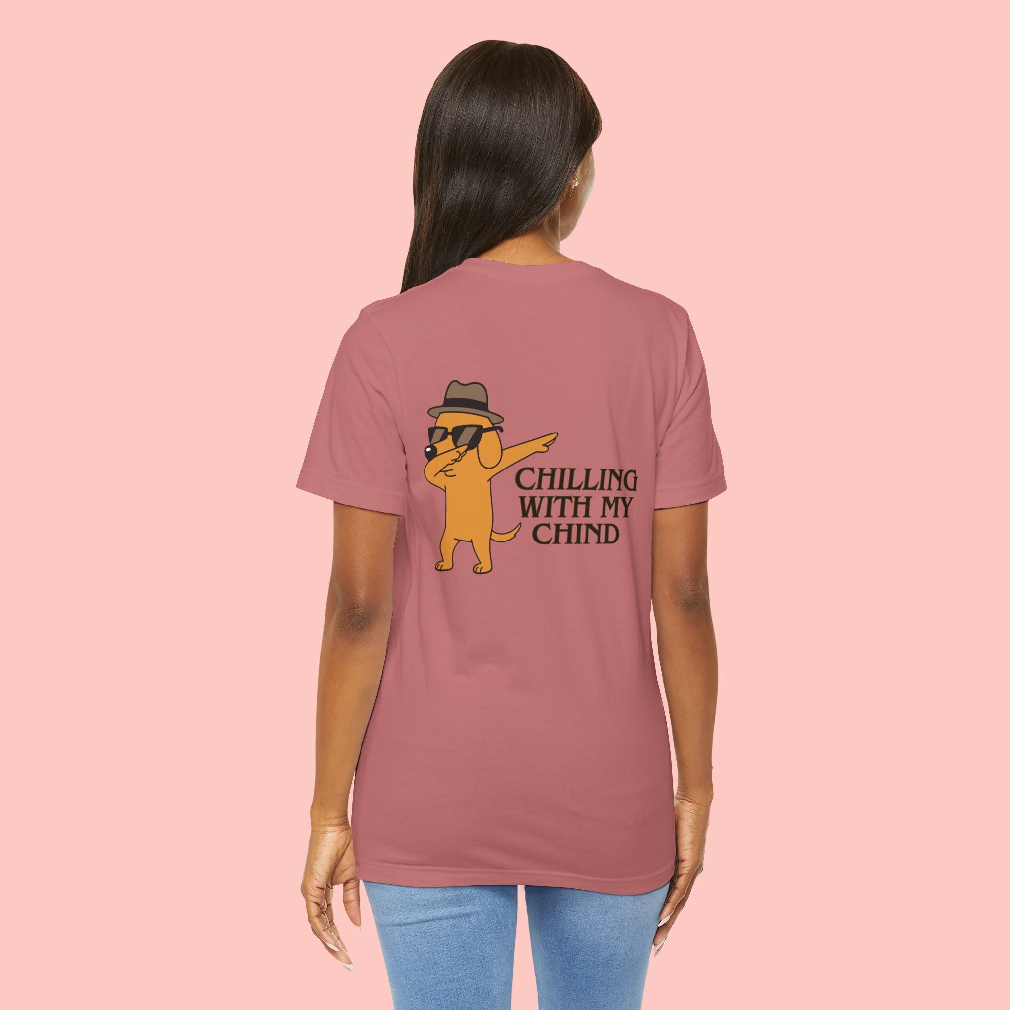 Chilling With My Chind Tee — Funny Dab Cat Graphic T-Shirt