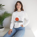 Enjoy the Morning Dog Crewneck Sweatshirt — Sunrise Labrador Graphic