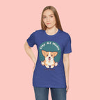 Stay At Home Dog Mom T-Shirt — Cute Corgi Graphic Tee