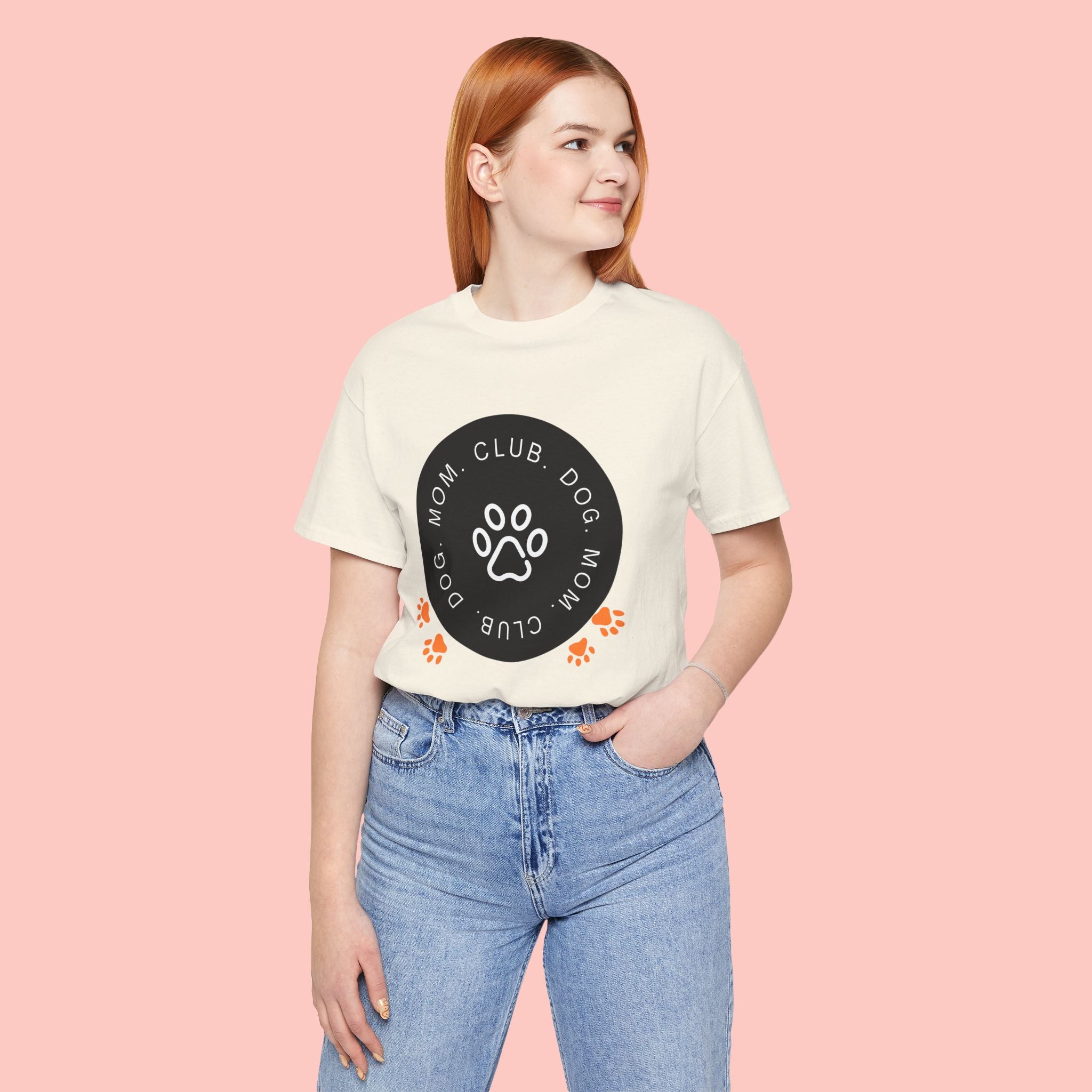 Dog Mom Club T-Shirt — Paw Print Graphic Tee for Pet Lovers