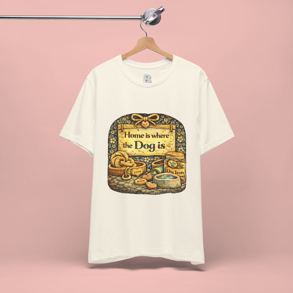 Home Is Where the Dog Is T-Shirt — Cozy Vintage Dog Lover Tee