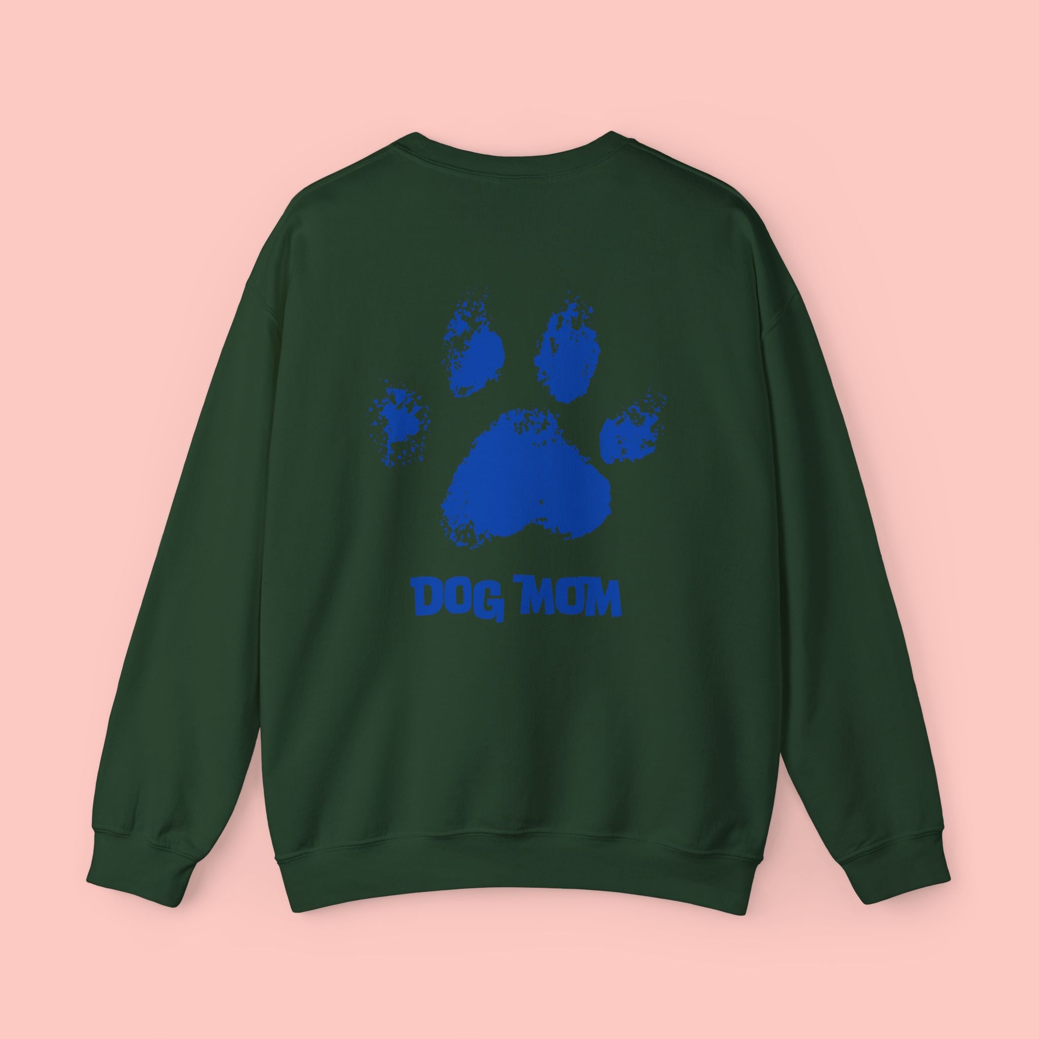 Dog Mom Crewneck Sweatshirt — Paw Print Graphic