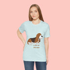 Dog Mom T‑Shirt — Cute Basset Hound I Love My Dog Mom Tee