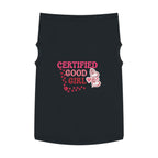 Pet Tank Top — "Certified Good Girl" Pink Paw Hearts Dog Tank