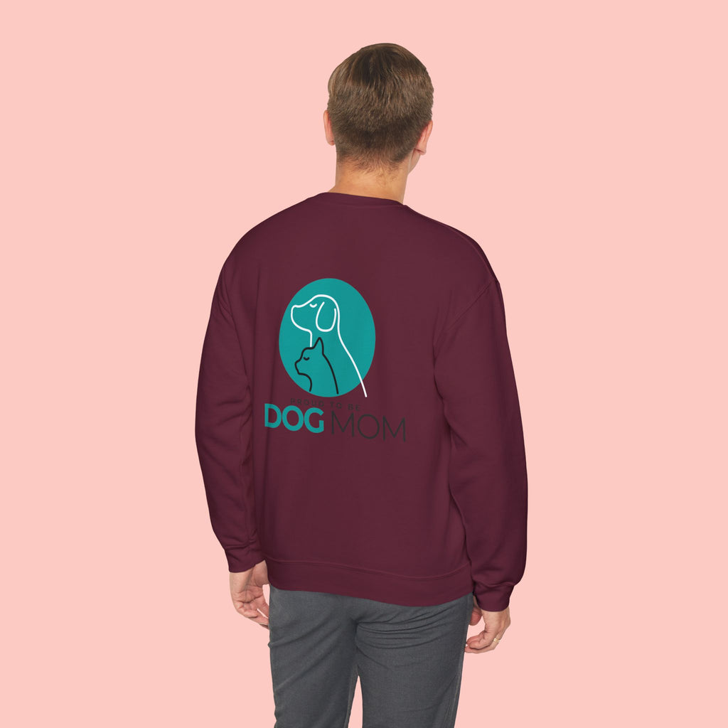 Dog Mom Crewneck Sweatshirt — Proud To Be Dog Mom Graphic