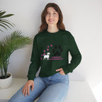 Crewneck Sweatshirt — "Pawprints Everywhere I Go" Dog Lover Graphic