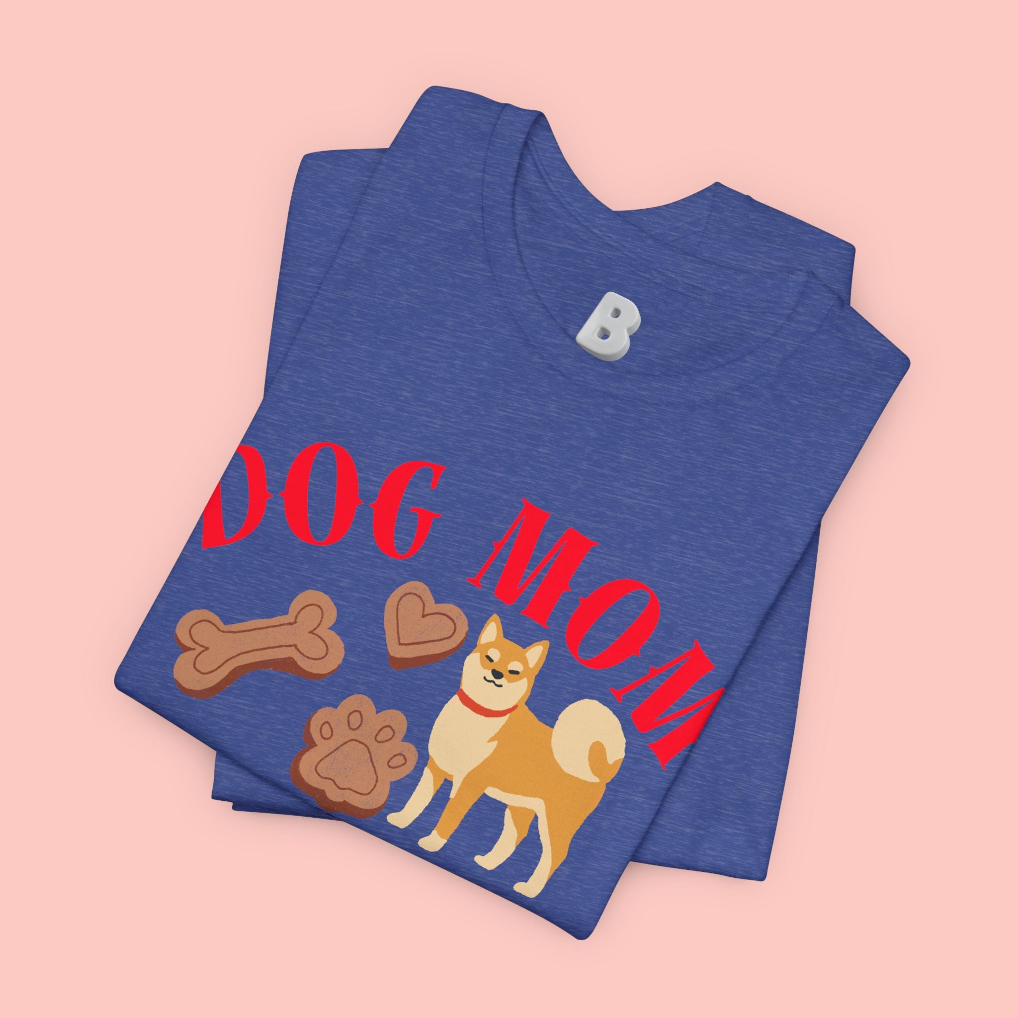 Dog Mom T-Shirt — Cute Shiba & Treats “My Dog Is My Whole World” Tee
