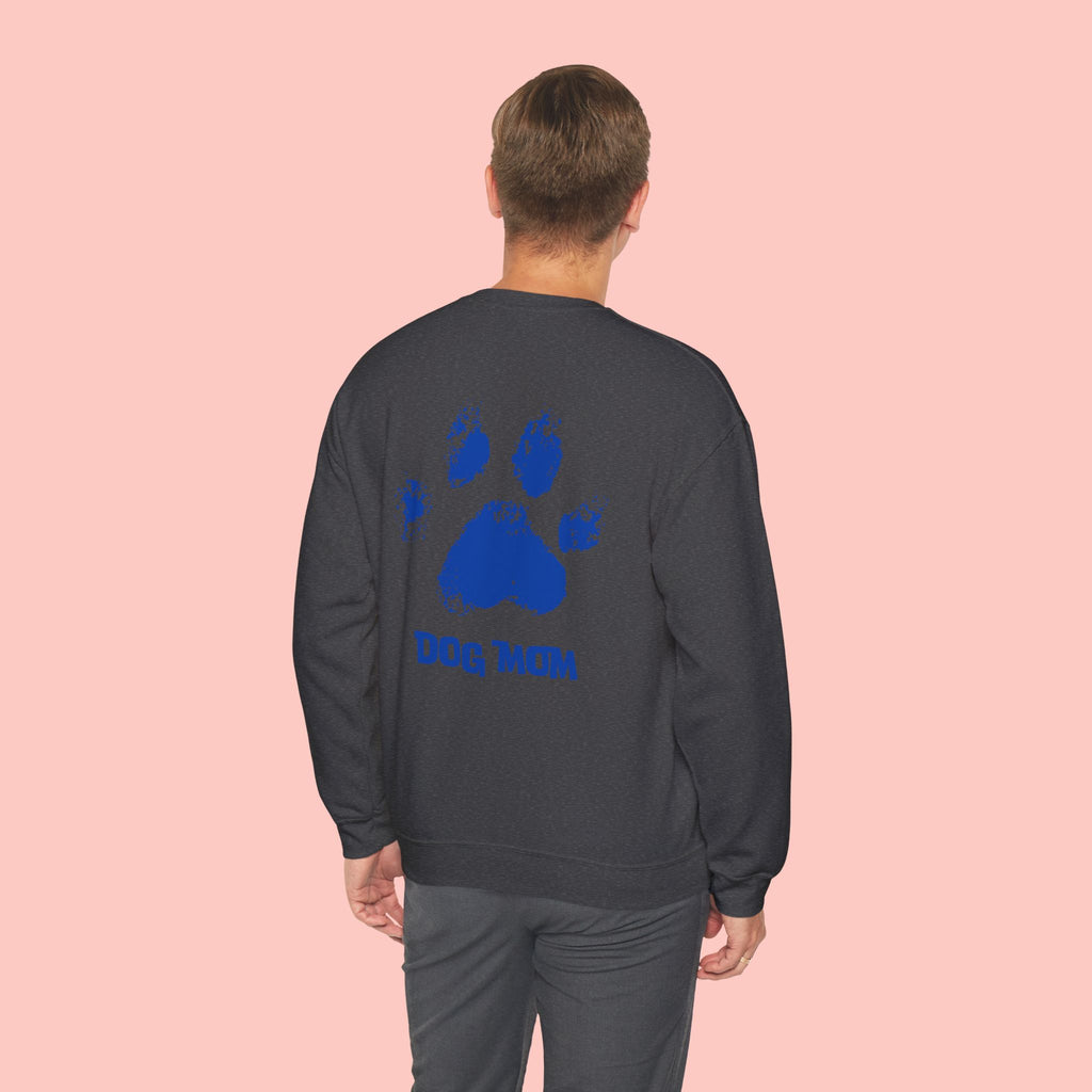 Dog Mom Crewneck Sweatshirt — Paw Print Graphic