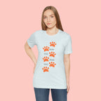 Dog Mom Paw Print T-Shirt — Cute Pet Lover Graphic Tee