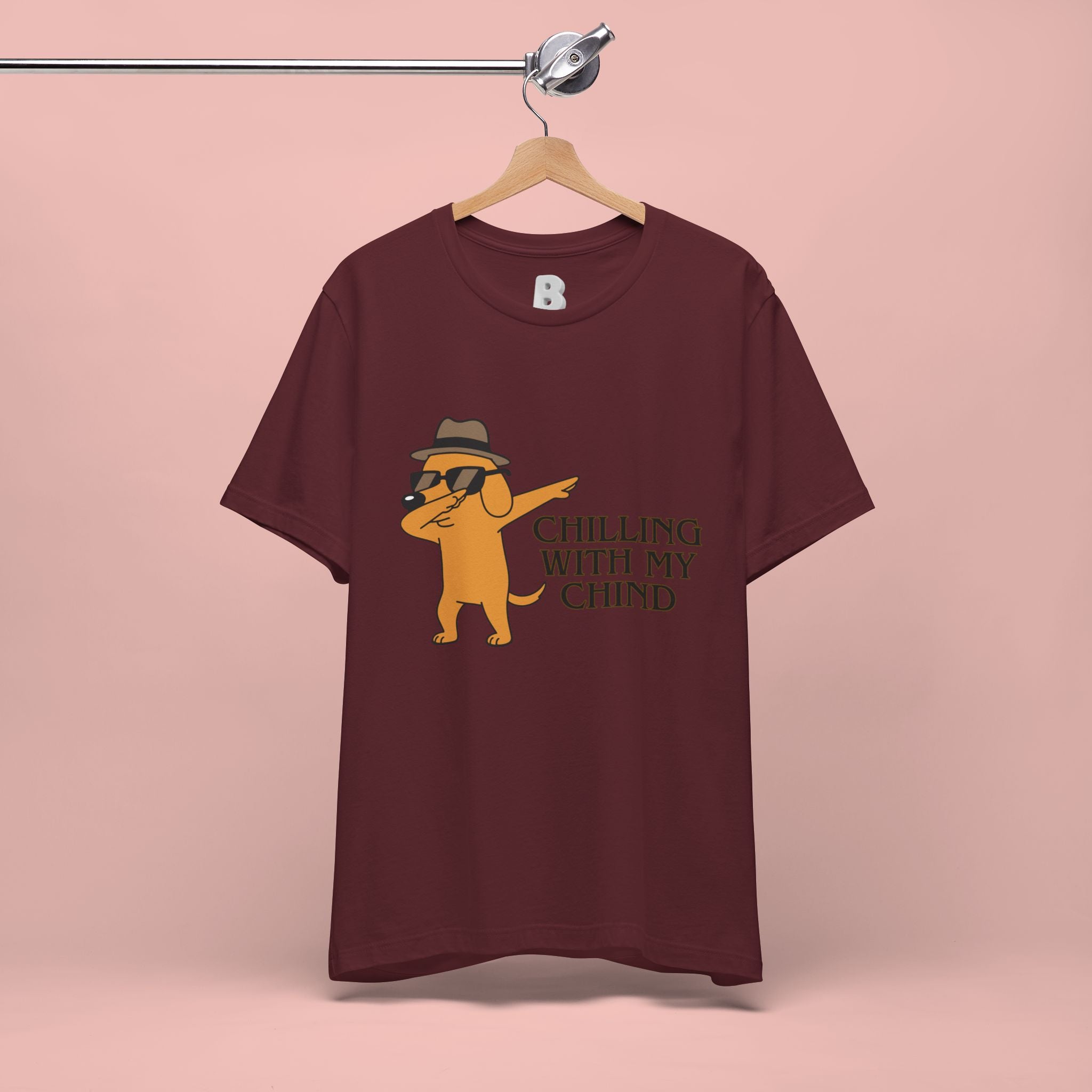 Chilling With My Chind T-Shirt — Funny Dabbing Cat Graphic Tee