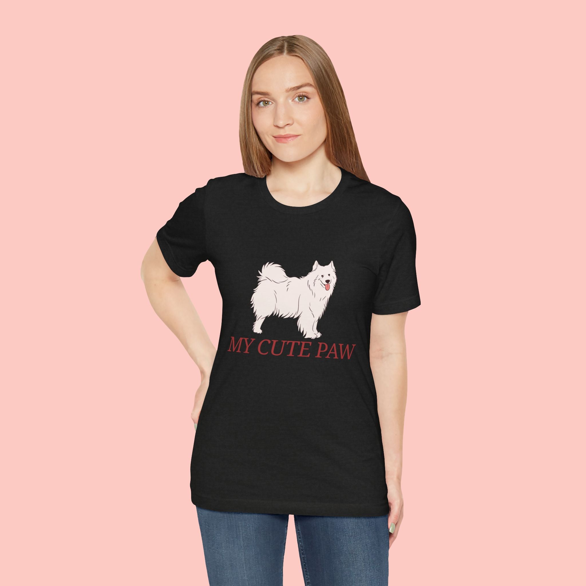 My Cute Paw Samoyed T‑Shirt — Cute Dog Graphic Tee for Pet Lovers