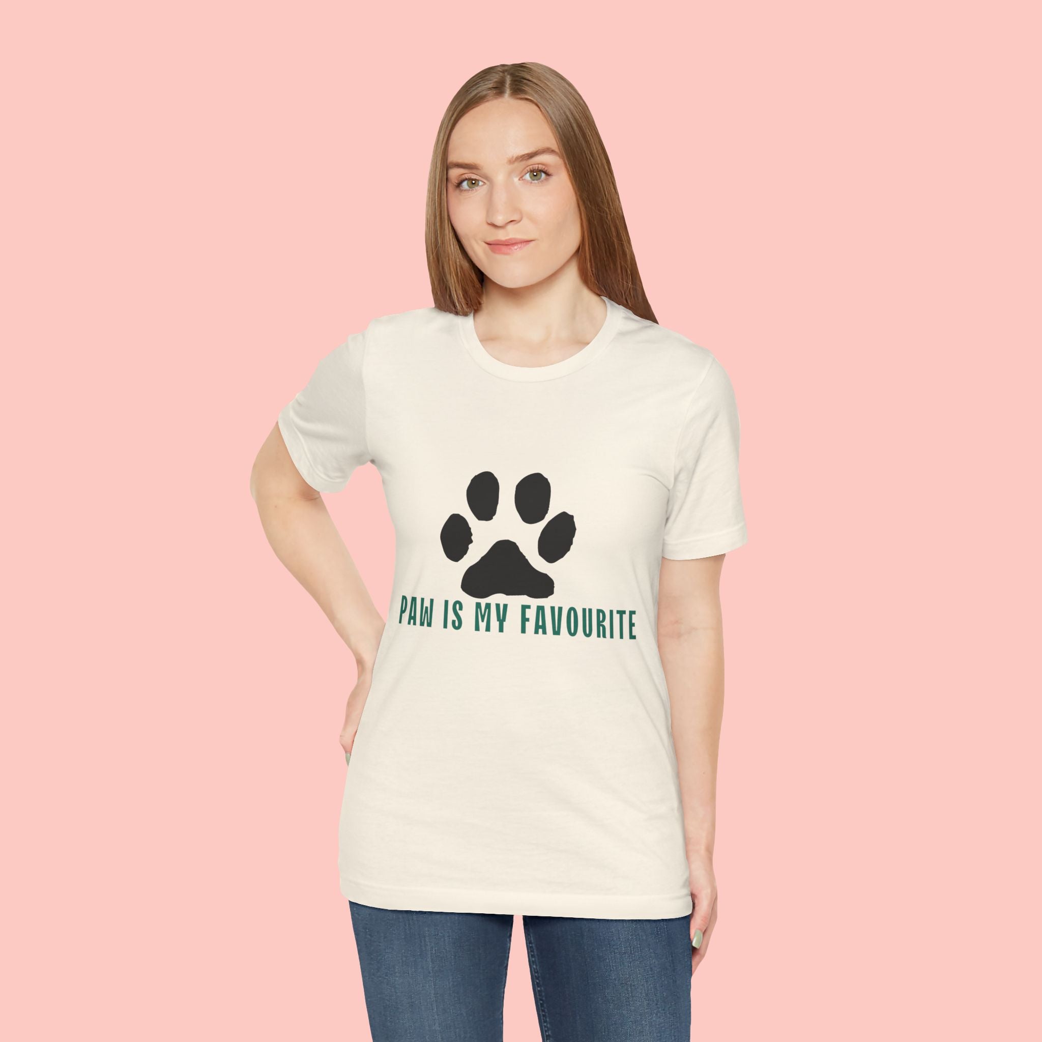 Paw Is My Favourite T‑Shirt — Dog Lover Paw Print Tee