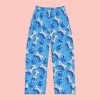 Women's Pajama Pants - Blue Dog Bones & Paw Print All-Over Print