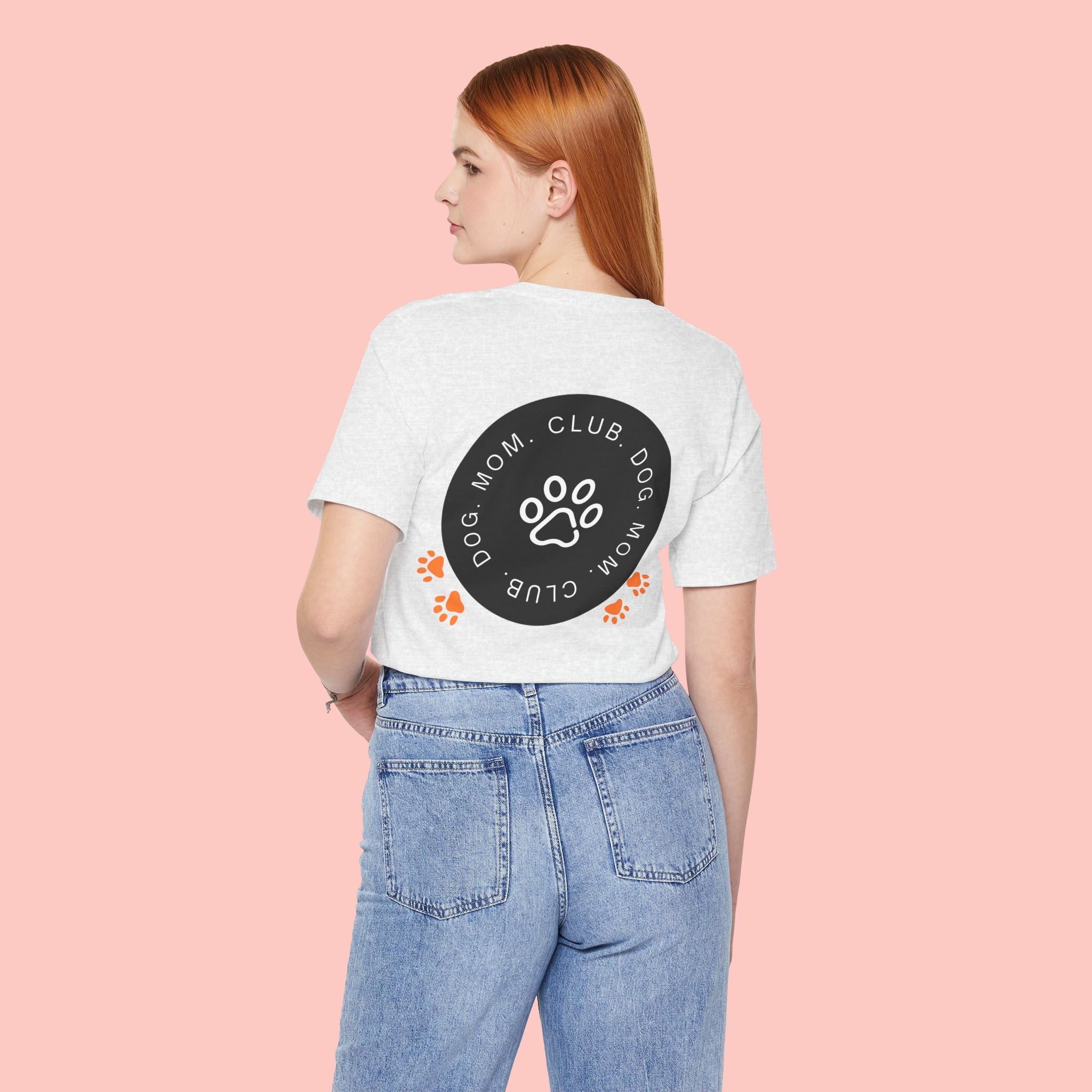 Dog Mom Club T-Shirt — Paw Print Graphic Tee for Pet Lovers