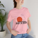 Enjoy the Morning Dog T-Shirt — Graphic Sunrise Pet Lover Tee