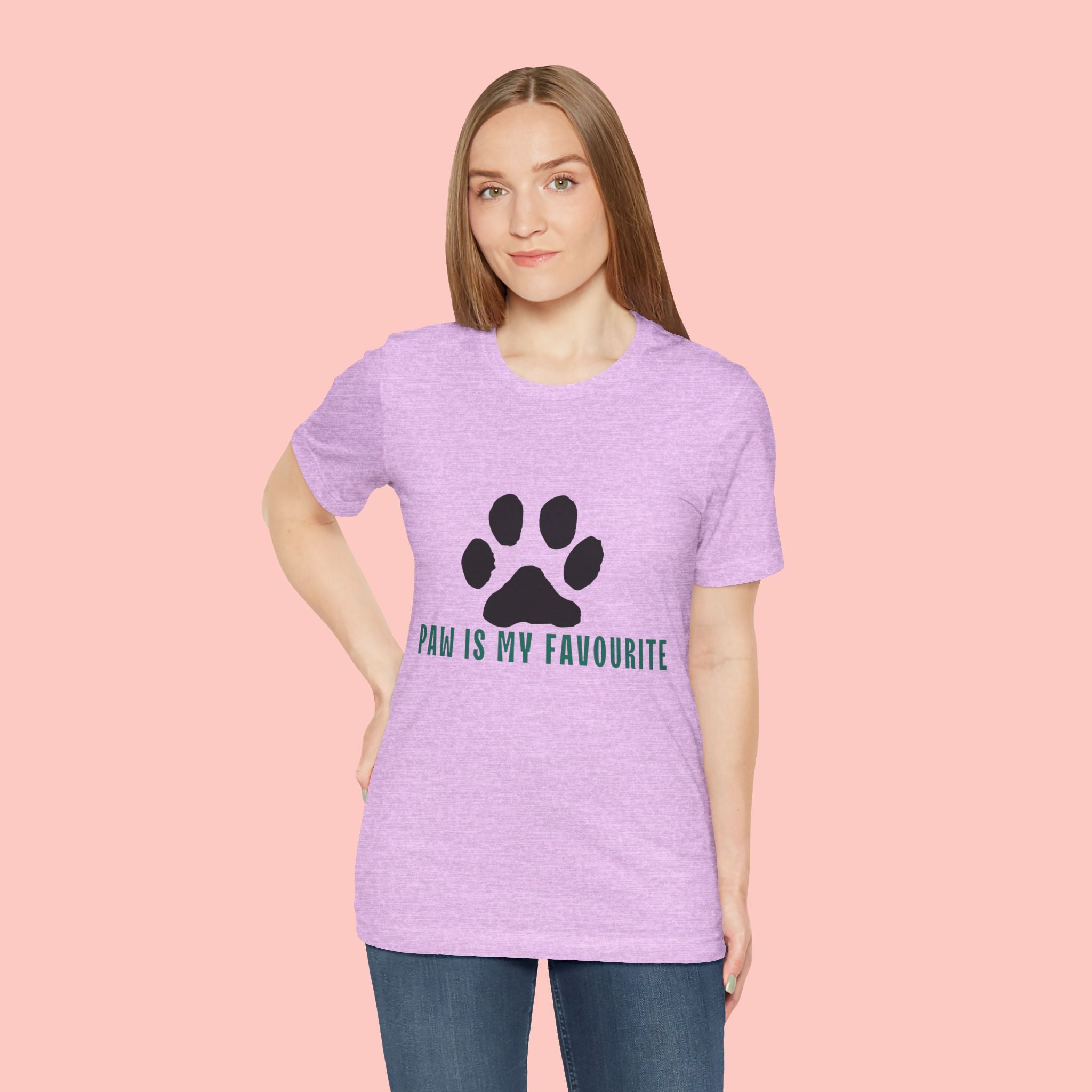 Paw Is My Favourite T‑Shirt — Dog Lover Paw Print Tee