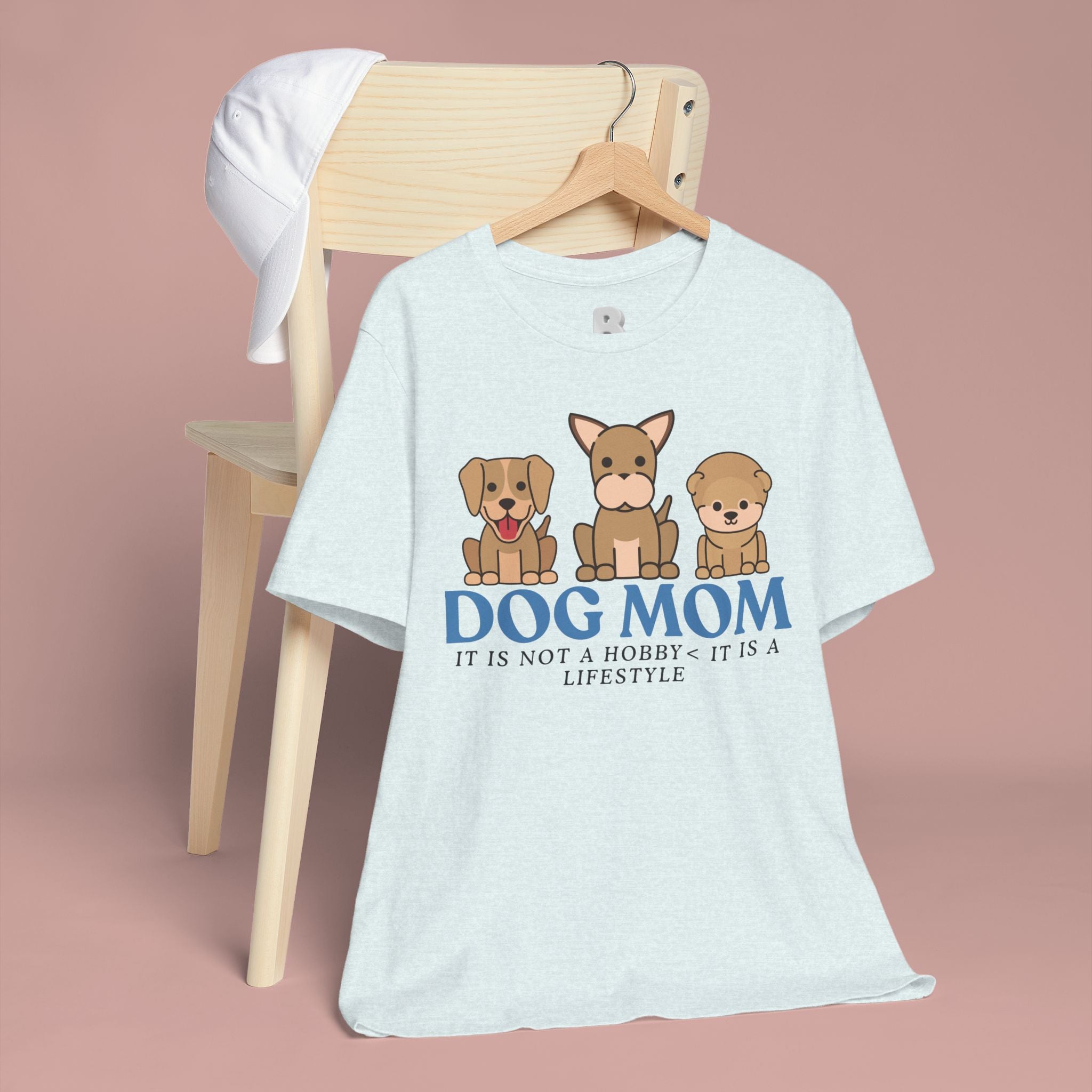Dog Mom Tee — "Dog Mom: It Is Not A Hobby, It Is A Lifestyle" Cute Puppy Graphic T‑Shirt