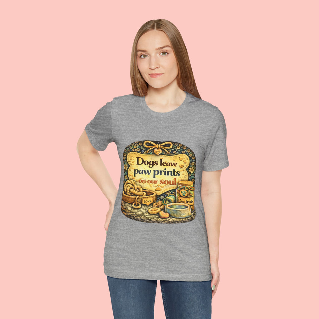 Dogs Leave Paw Prints Tee – Vintage Pet Lover T‑Shirt