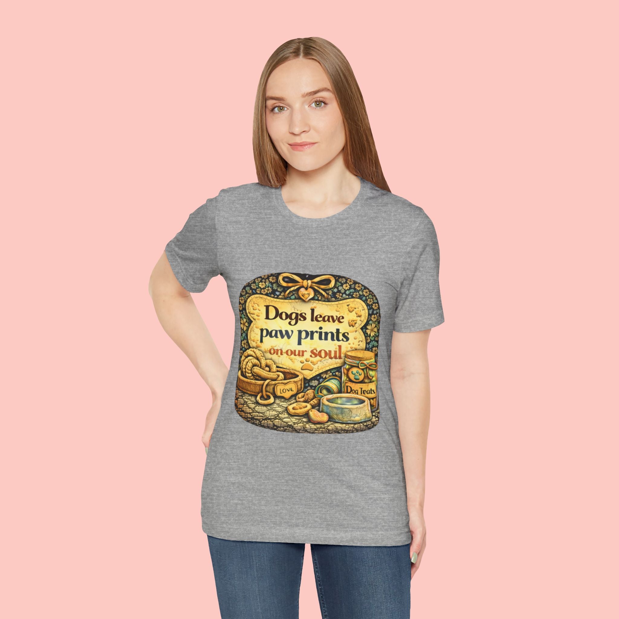 Dogs Leave Paw Prints Tee – Vintage Pet Lover T‑Shirt