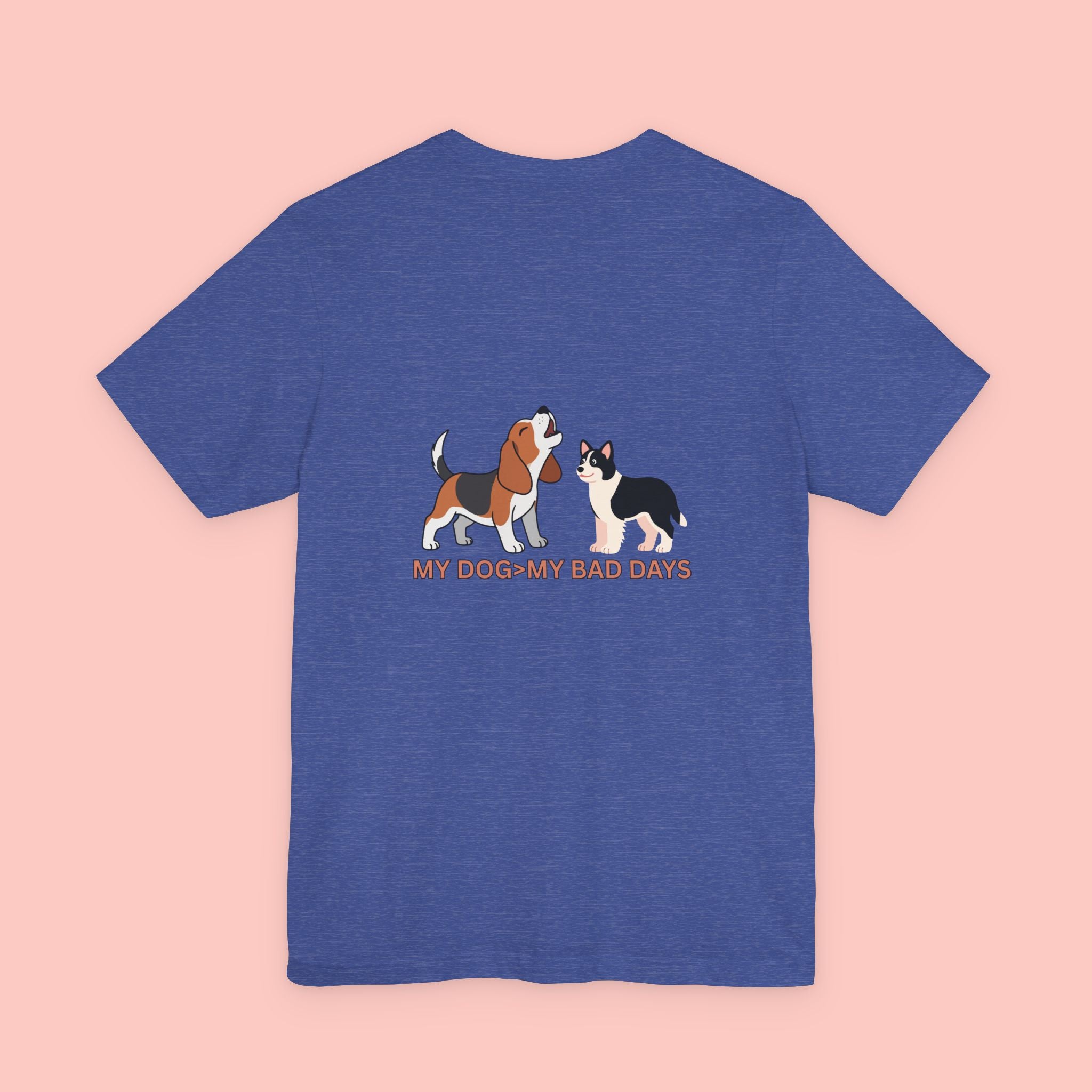 My Dog, My Bad Days T-Shirt — Cute Beagle & Husky Rescue Tee for Dog Lovers