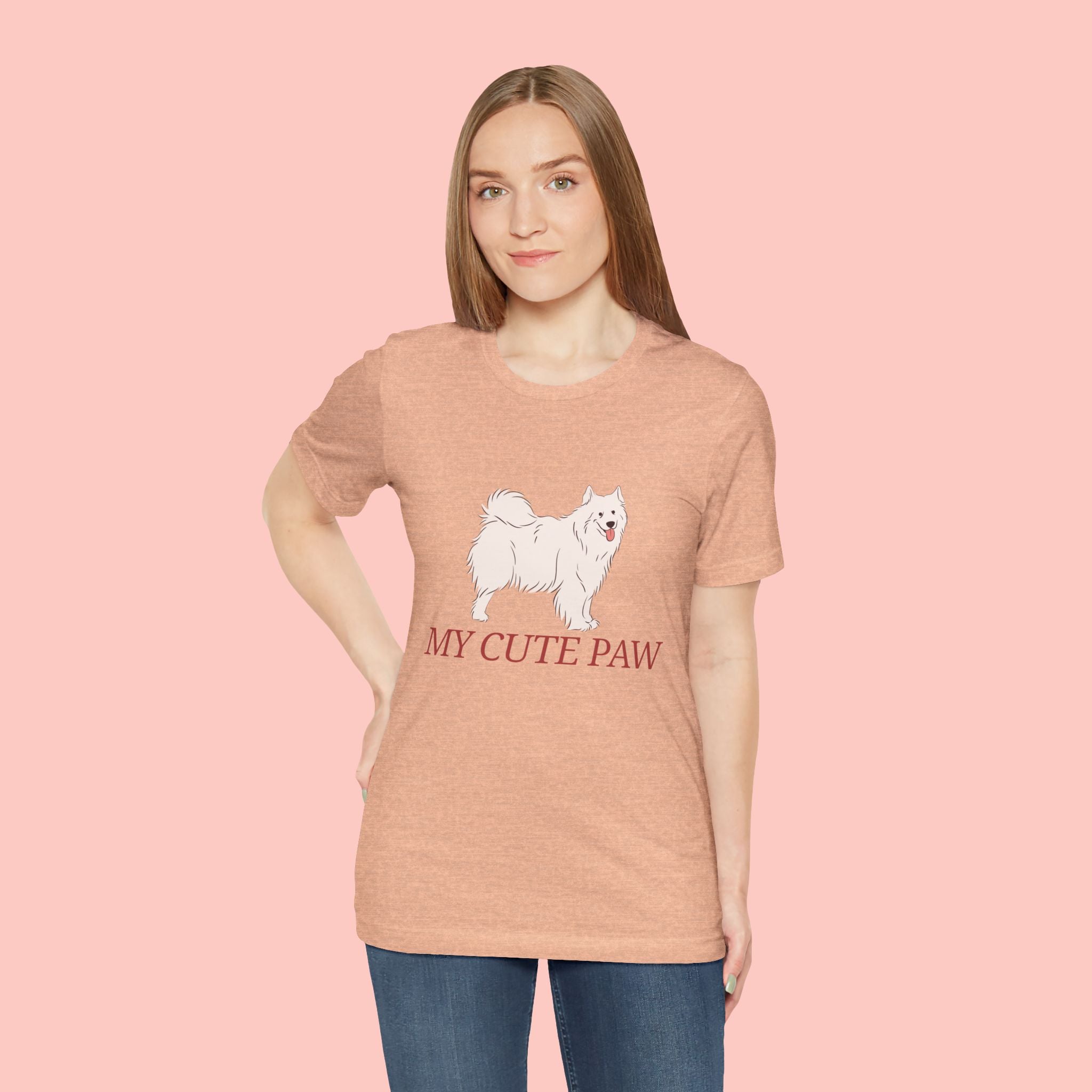 My Cute Paw Samoyed T‑Shirt — Cute Dog Graphic Tee for Pet Lovers