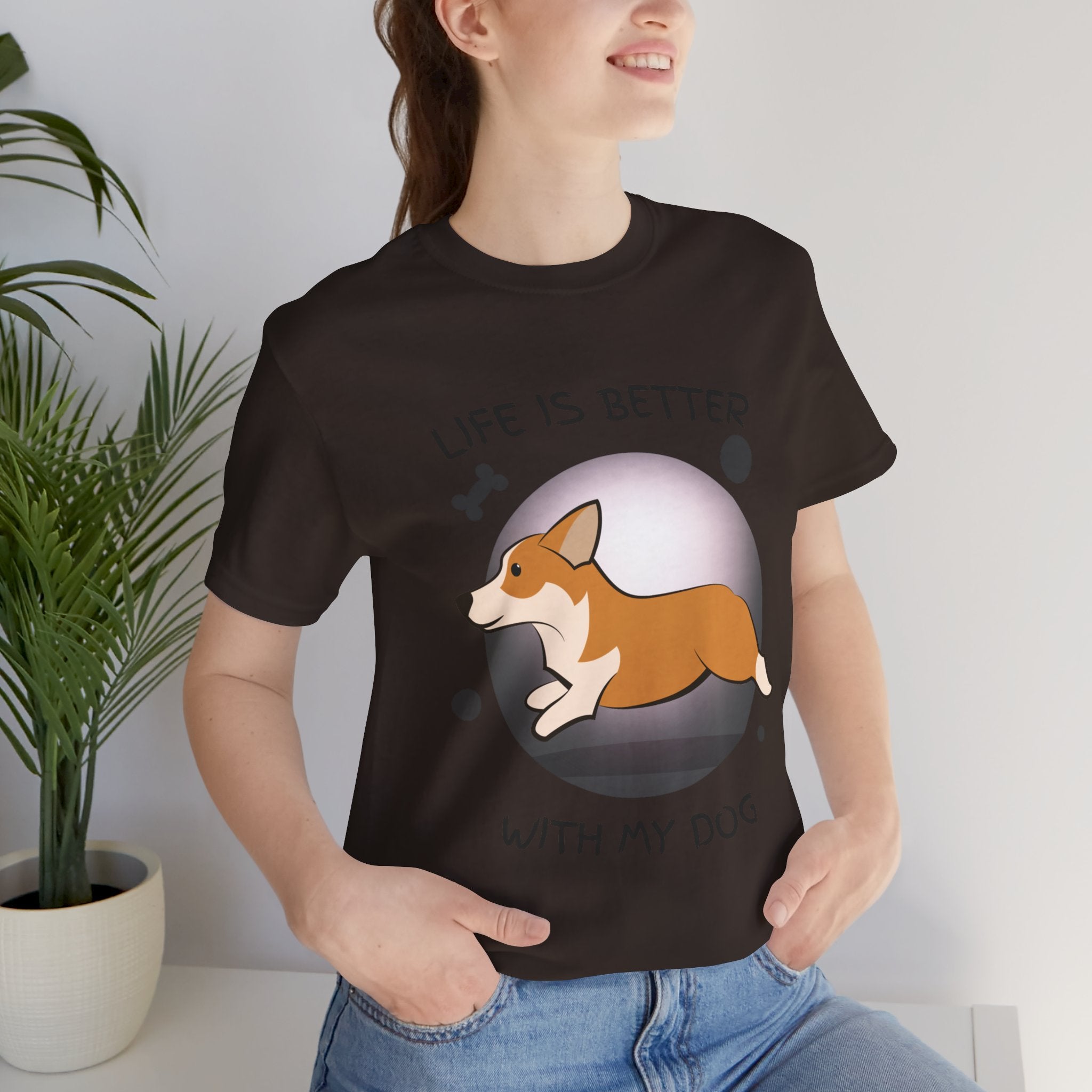 Life Is Better With My Dog Corgi T-Shirt
