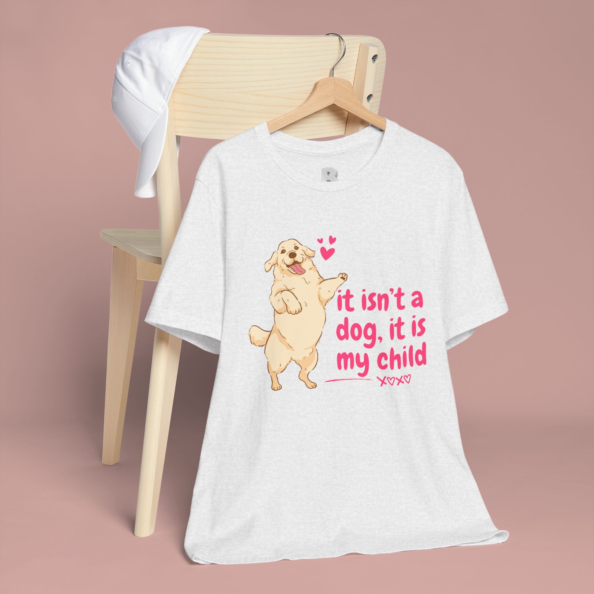 Dog Mom T-Shirt — "It Isn’t a Dog, It Is My Child" Cute Golden Retriever Tee