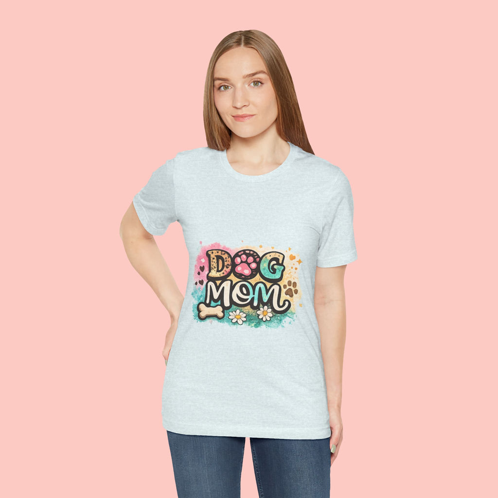 Dog Mom T-Shirt – Cute Paw Print Graphic Tee for Pet Lovers