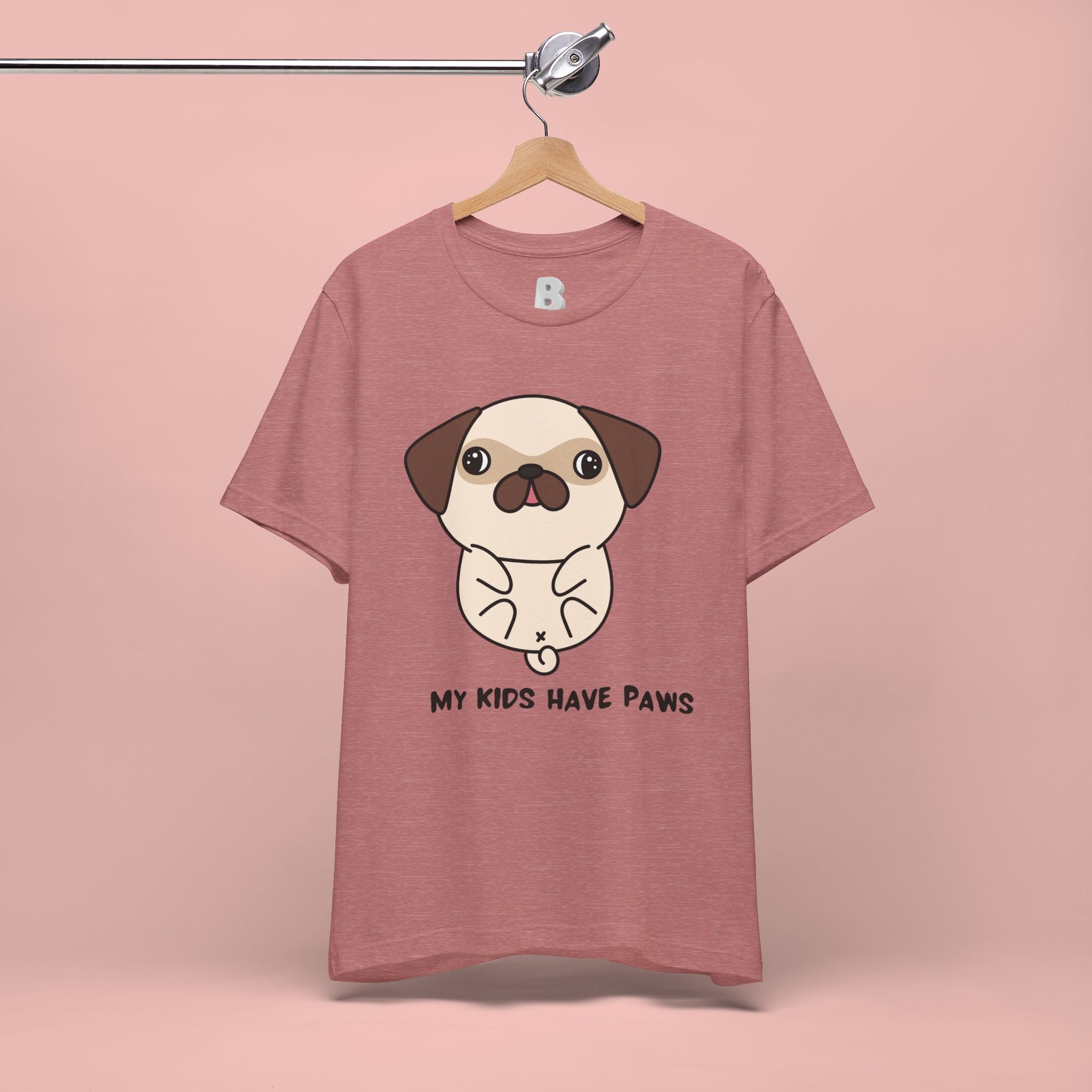 Pug 'My Kids Have Paws' T-Shirt