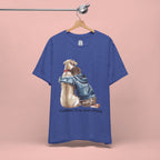 Cuddles Over Everything Tee — Boy Hugging Dog Animal Lover T-Shirt