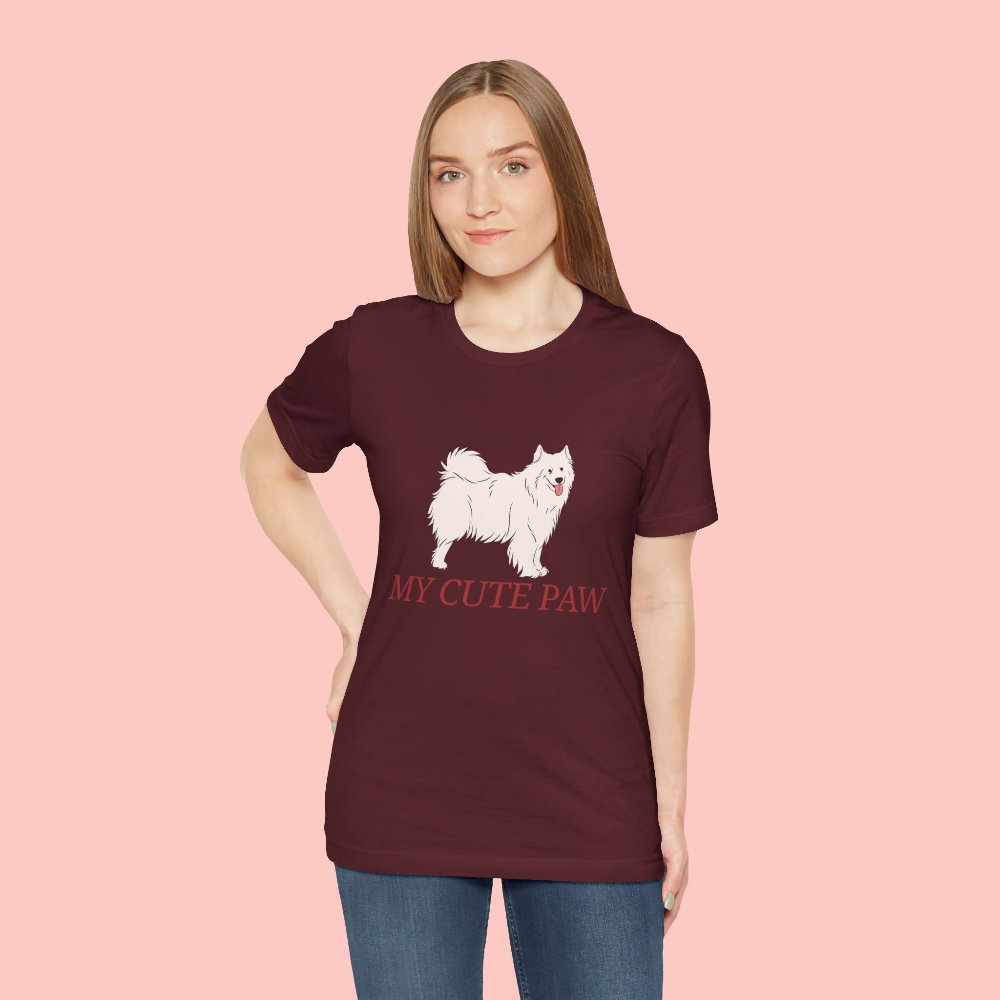 My Cute Paw Samoyed T‑Shirt — Cute Dog Graphic Tee for Pet Lovers