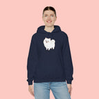 Pomeranian 'Mom's Little Child' Hoodie – Cute White Dog Graphic Pullover