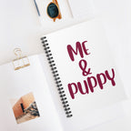 Me & Puppy Spiral Notebook — Cute Dog Lover Ruled Journal