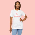 Dog Mom T-Shirt — Pink Paw Graphic Tee for Dog Lovers