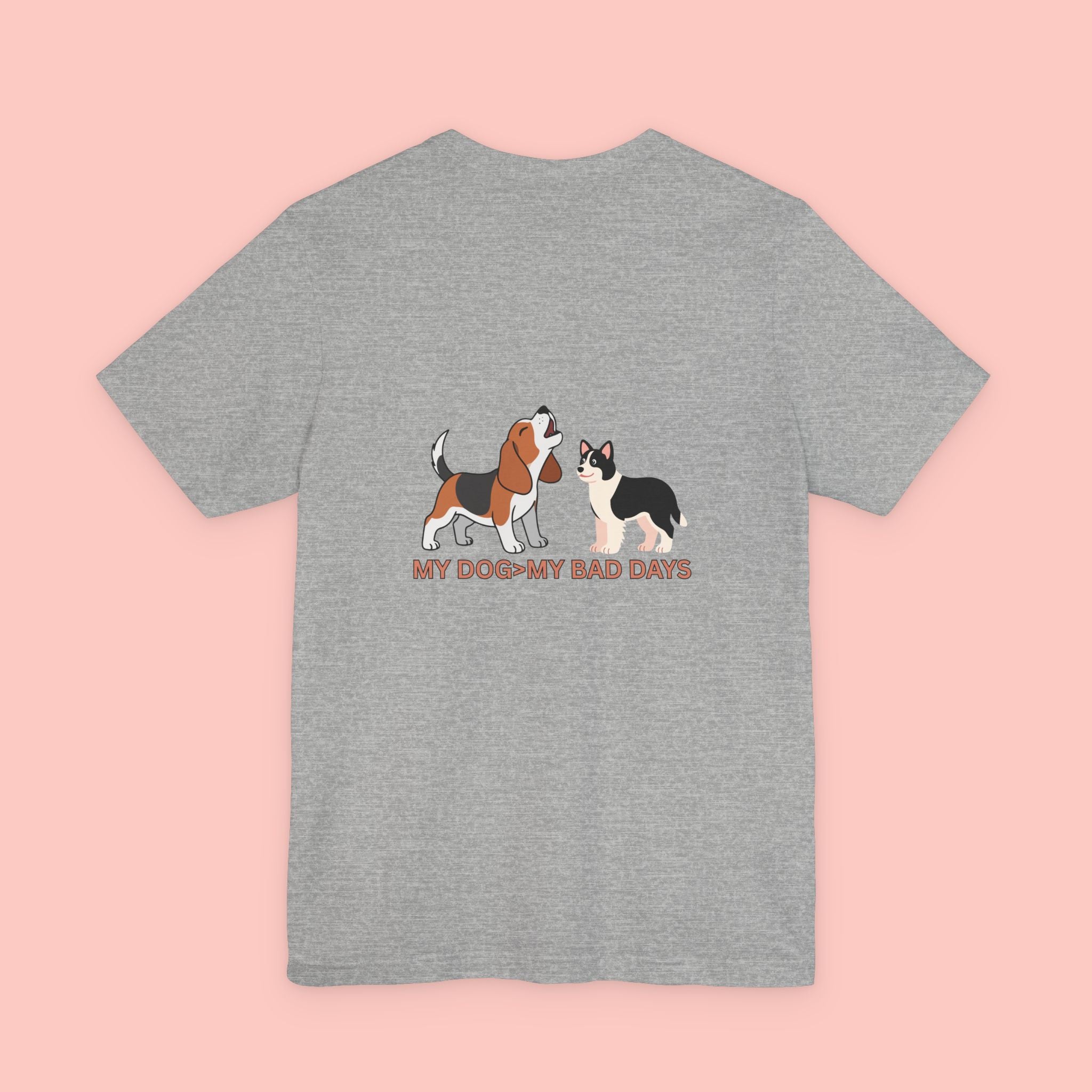 My Dog, My Bad Days T-Shirt — Cute Beagle & Husky Rescue Tee for Dog Lovers