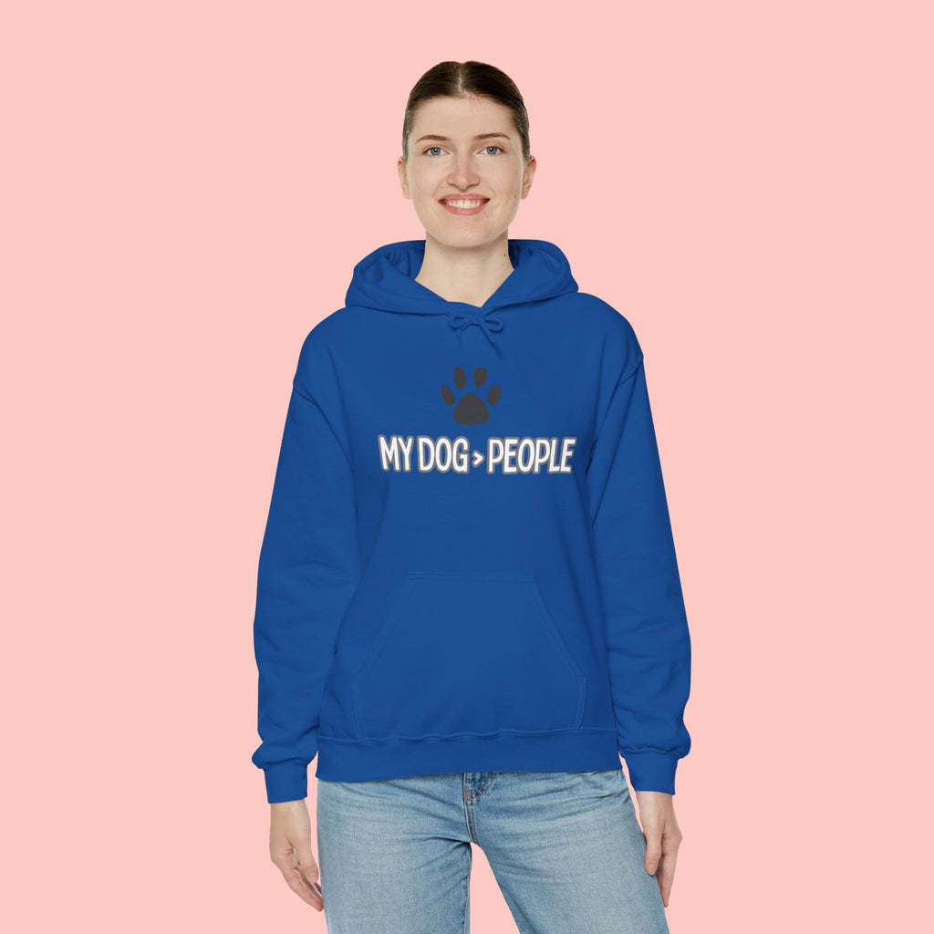 My Dog People Hoodie — Paw Print Graphic Dog Lover Sweatshirt