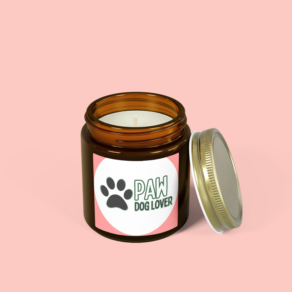 Dog Lover Paw Scented Candle — Coconut Apricot Wax (4oz & 9oz)