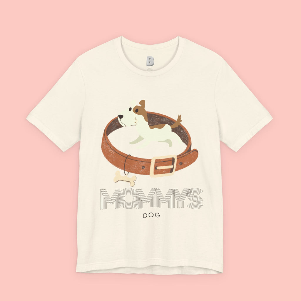 Mommy's Dog T-Shirt – Cute Puppy & Collar Graphic Tee for Dog Moms