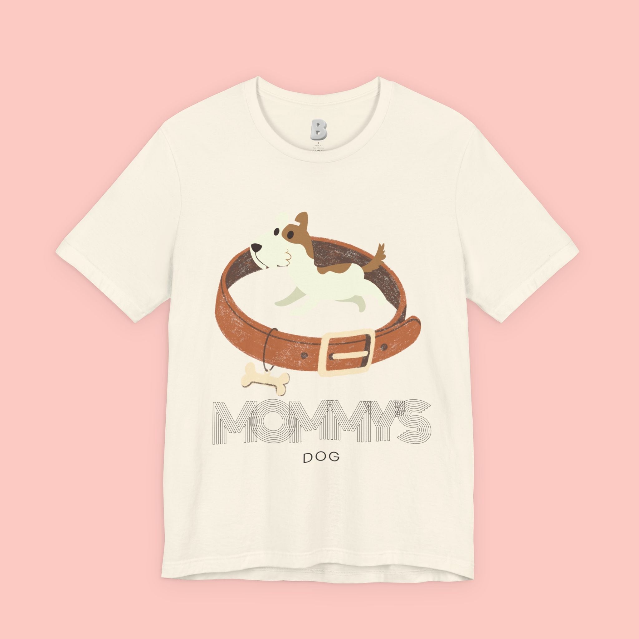 Mommy's Dog T-Shirt – Cute Puppy & Collar Graphic Tee for Dog Moms
