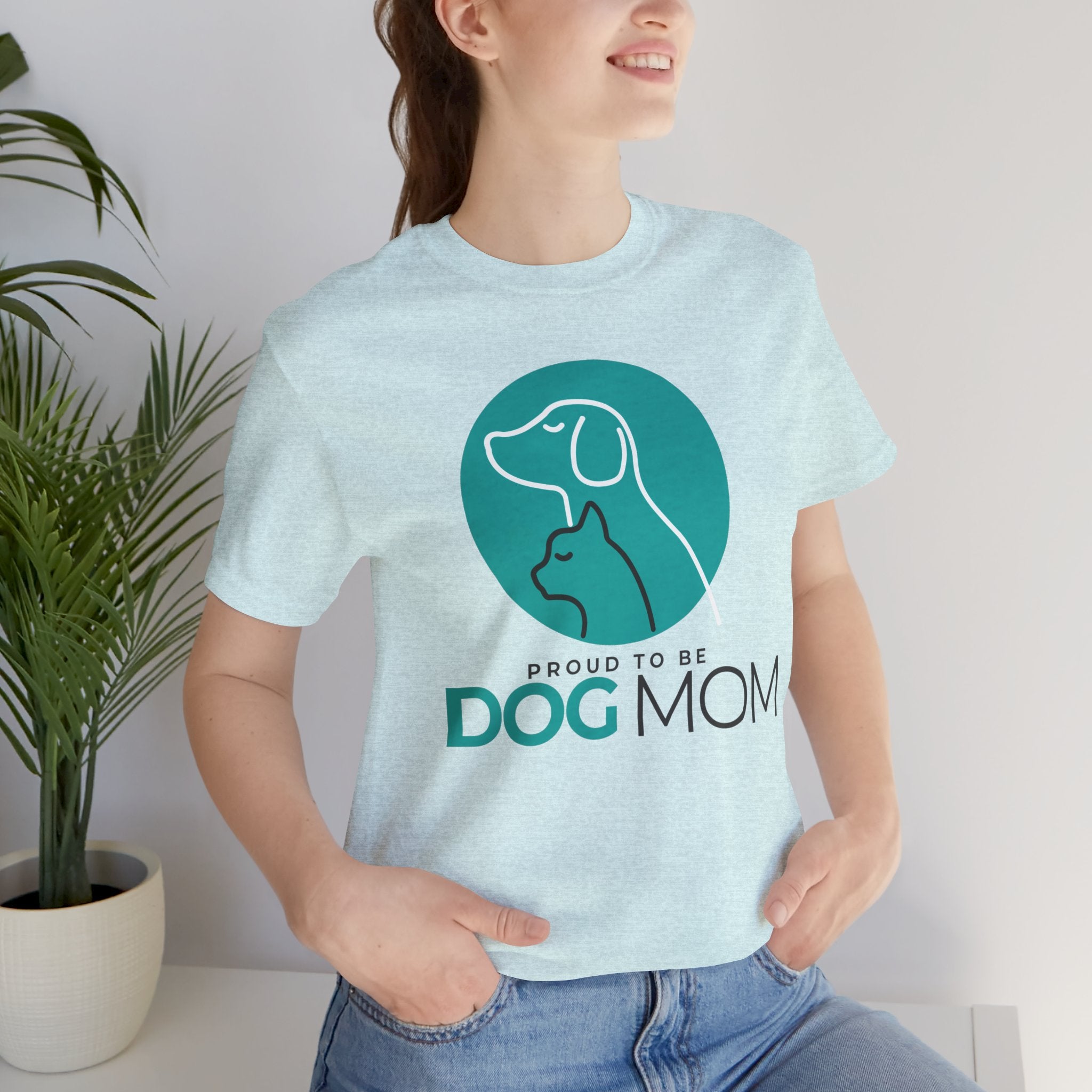 Dog Mom T-Shirt – "Proud to Be Dog Mom" Graphic Tee
