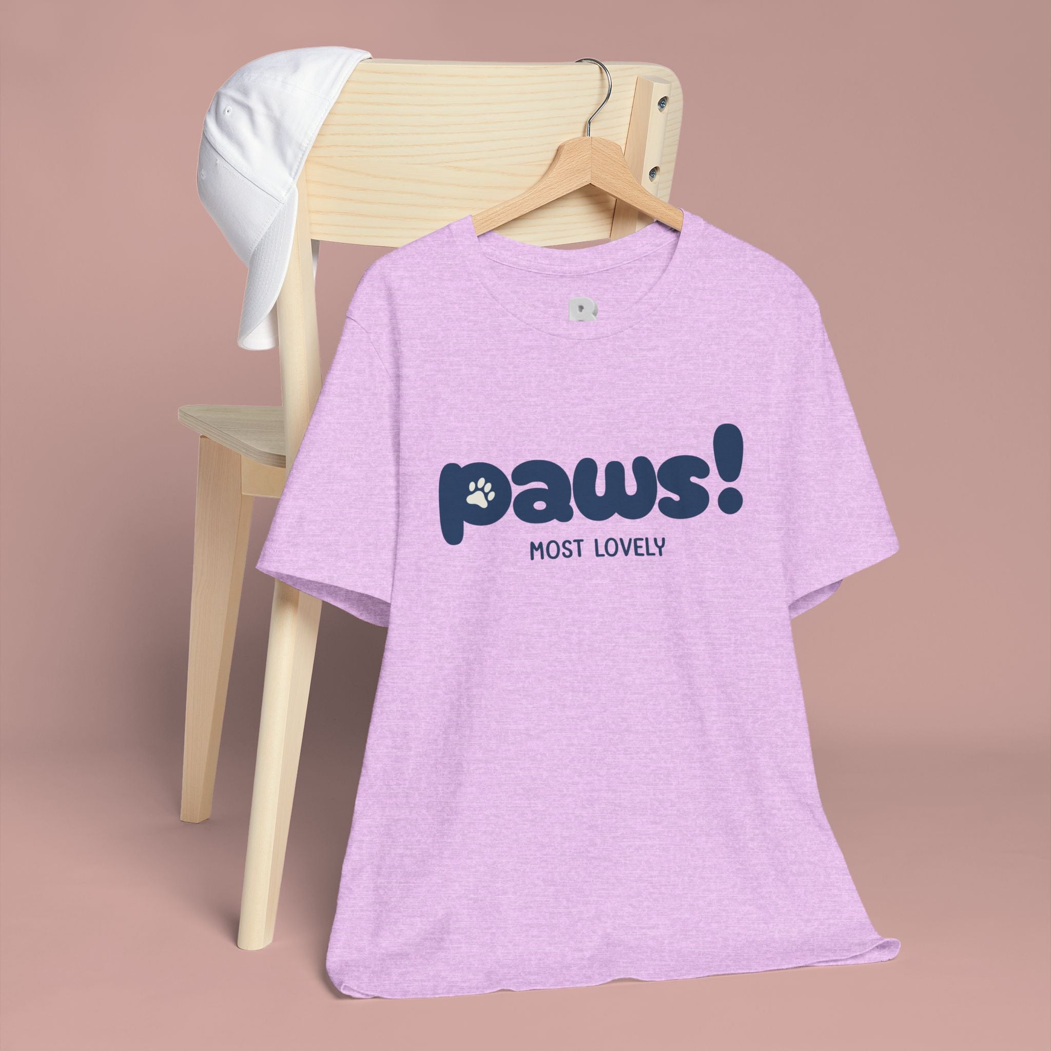 Paws! Cute Paw Print Tee — "Most Lovely" Graphic T-Shirt for Dog & Cat Lovers