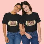Dog Mom Forever T‑Shirt — Floral Paw Print Tee for Pet Lovers