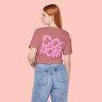 Dog Mom T-Shirt — Retro Pink Graphic Tee for Pet Lovers