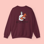 Marry the Man Crewneck Sweatshirt — Cute Dog Lovers Graphic Pullover