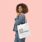 Dog Mom Essentials Canvas Tote — Funny Dog Mom Gift Tote Bag