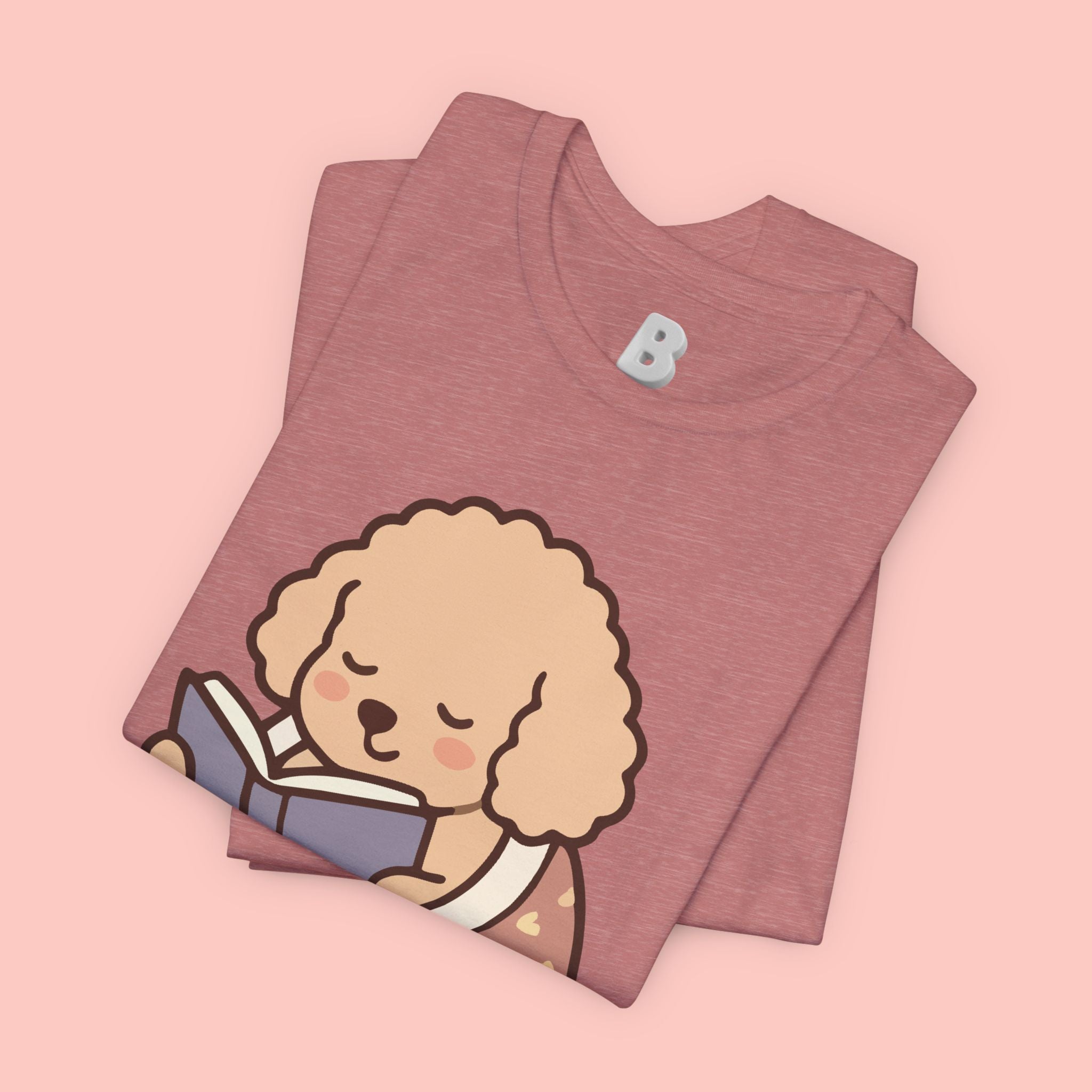 Paw Prints On My Soul T‑Shirt — Cute Reading Puppy Graphic Tee