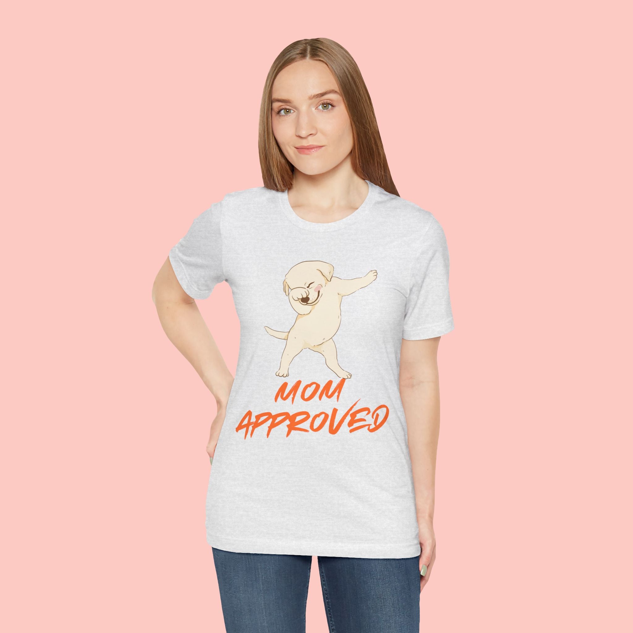 Mom Approved Tee — Dab Dog Graphic T‑Shirt