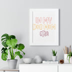 Framed Poster — "In My Dog Mom Era" Wall Art for Pet Lovers